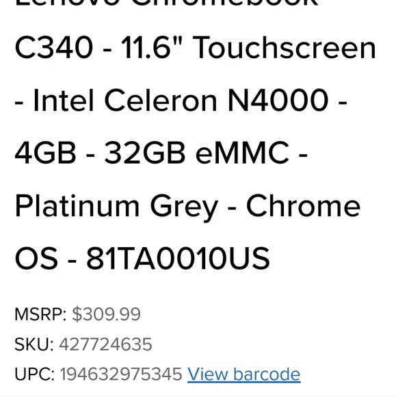 Lenovo C340